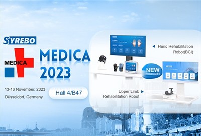 Syrebo nye rehabiliteringsroboter vil debutere på MEDICA 2023